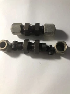 2- Hydraulikstahl Kompressionsschott Union, 5/16 Rohr BA-1200-5 - A2R1 - Bild 1 von 2