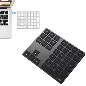 Plastics Rechargeable 34 Keys Bluetooth Numeric Keypad Numpad for MacBook Laptop - Picture 1 of 16
