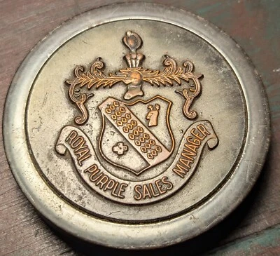 Rare Vintage Buick Automotive Royal Purple Sales Manager Desk Paperweight Award - Image 1 of 4