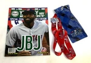 2018 World Series Yawkey Way Report Red Sox Program MLB Ticket Lanyard Pin Lot - Picture 1 of 1