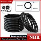  6mm Cross Section O RING  Black Rubber Seals Sink Tap Washers Plumbing Air Gas