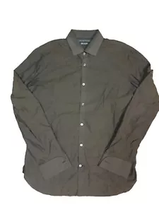 John Varvatos 100% Cotton Long Sleeve Button Up Shirt, Brown, 15 1/2 34 - Picture 1 of 6