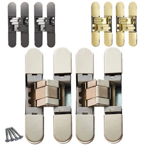 Eurospec 3D Ceam Concealed Hinges Packs of 2 & 3 Fire Rated - Carlisle Brass - Picture 1 of 22