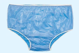 Adult Waterproof Vinyl Incontinence Pants Plastic Knickers Underwear 4 Sizes - Picture 1 of 2