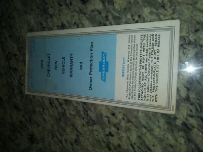 1969 ОРИГИНАЛЬНЫЙ ПЛАН ЗАЩИТЫ CHEVROLET/CORVETTE/CAMARO/CHEVELLE - Изображение 1 из 2