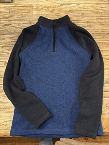 Urban Pipeline Zipper Crewneck Sweatshirt - Boys Large Royal Blue And Navy - Picture 1 of 4