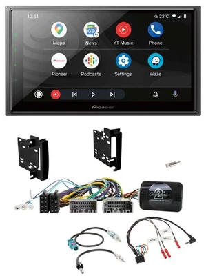 Pioneer USB 2DIN DAB Lenkrad Bluetooth Autoradio für Chrysler Dodge Jeep - Bild 1 von 4