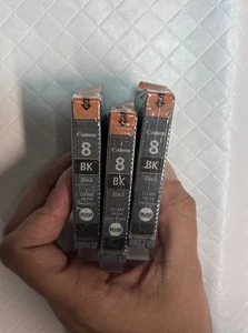 Juego de 3 cartuchos de tinta negra Canon CLI-8BK (0620B002) - Imagen 1 de 6