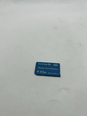 SANDISK MEMORY CARD 512MB STICK PRO DUO SONY DIGITAL CAMERA PHONE PHOTO STORAGE - Image 1 of 4