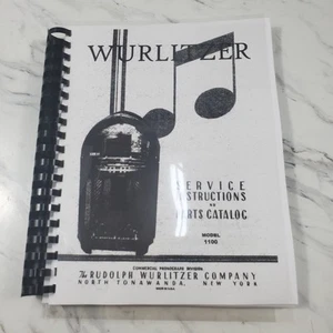 Wurlitzer 1100 Jukebox manual blanco y negro - Imagen 1 de 12