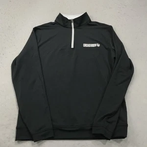 University of Chicago Jacket Mens Medium Peter Millar Golf Perth 1/4 Zip Booth - Picture 1 of 9