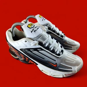 Nike Air Max Plus 3 III TN White / Team Orange / Black CK6715-101 Men's Size 8 - Picture 1 of 10