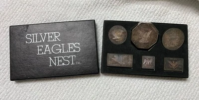 1969 Silver Eagles Nest Walla Walla Washington .999 Fine Silver 19.25 oz Total! - Image 1 of 4