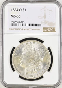 1884-O Morgan Dollar MS-66 NGC VIDEO - Picture 1 of 6