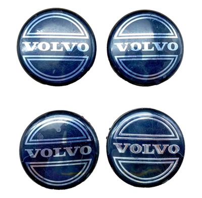 98-08 Volvo S40 S60 S80 V50 V70 XC90 C70 Center Wheel Cap OEM Black 2.25" #1 - Image 1 of 2