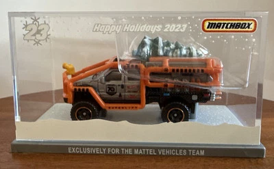 Matchbox Mattel Vehicle Team 2023 Happy Holidays Ford F350 Superlift Fire Truck - Image 1 of 4