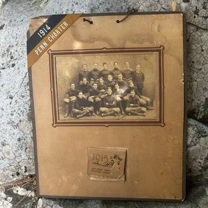Antique 1915 Penn Charter High School Football Team Calendar Pennsylvania - Picture 1 of 12