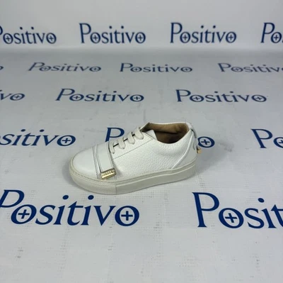 Buscemi 50MM Toddler White Leather Sneakers Shoes US 8 EU 24 New - Image 1 of 2