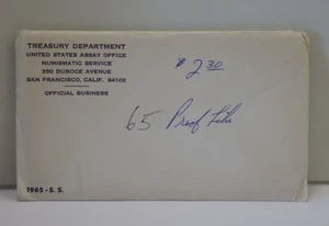 1965 US Special Mint Set Envelope (Original) - Picture 1 of 3