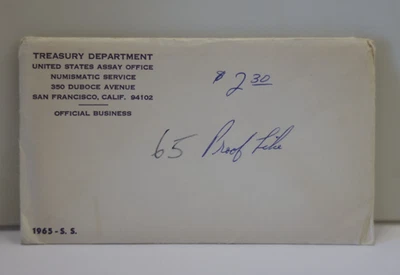 1965 US Special Mint Set Envelope (Original) - Image 1 of 3