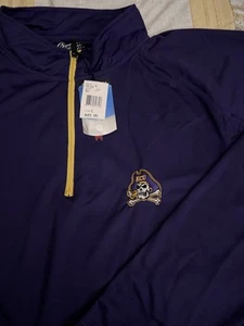 Eastern Carolina ECU Pirate Hombre’s X-Large Manga Larga 1/4 Cremallera Ligero Nuevo - Imagen 1 de 12