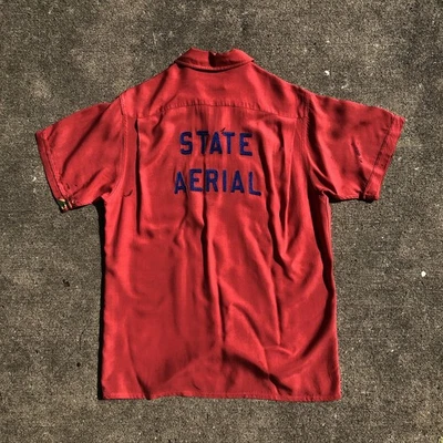 Vintage Chainstitch Rayon Bowling Shirt, 1950s - Image 1 of 4