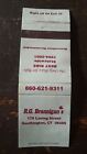 Vintage RG Brannigan&#39;s, The Only Place for Ribs, Southington, CT Matchbook