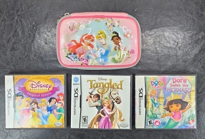 Funda de Juego Consola Universal Princesas Disney para Tipos Nintendo DS - Lote Paquete Foto 1 de 4
