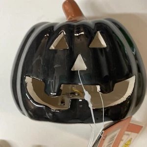 Celebrate Together Halloween LED Black Pumpkin Table Decor NWT - Picture 1 of 4