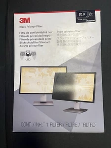3M Privacy Filter for 20" Widescreen Monitor (PF200W9B), Blackout - Picture 1 of 3