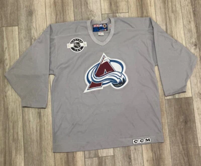 NHL Colorado Avalanche #21 PETER FORSBERG Jersey CCM hockey Jersey XL pre-owned - Image 1 of 4
