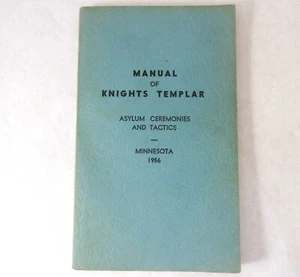 1956 Minnesota Knights Templar Tactics and Manual Book Asylum Ceremonies Occult - Picture 1 of 10