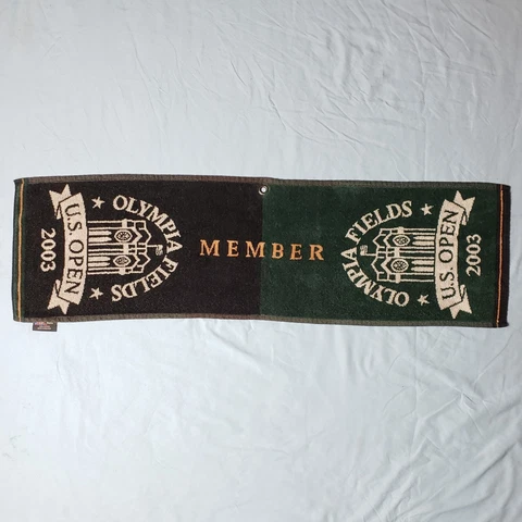 US Open 2003 Olympia Fields Member Golf Towel Approx 36.5inx11in Cover