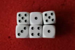 Games Workshop Warhammer 40k Dados Blancos D6 x12 WH40K Age of Sigmar GW Totalmente Nuevo - Imagen 1 de 2