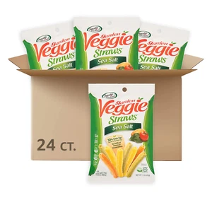 Sensible Portions Garden Veggie Straws, Sea Salt, Snack Size, 1 Oz (Pack of 24) - Picture 1 of 7