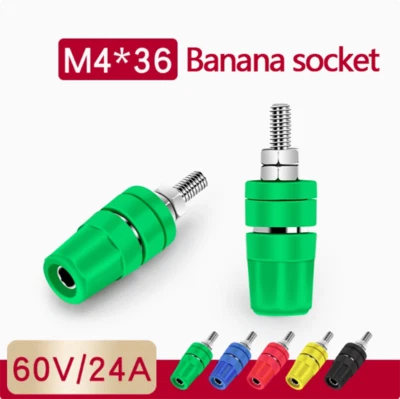 Banana Socket M4 * 36 Pure Copper Terminal 4mm20A Terminal Grounding Post - Image 1 of 4