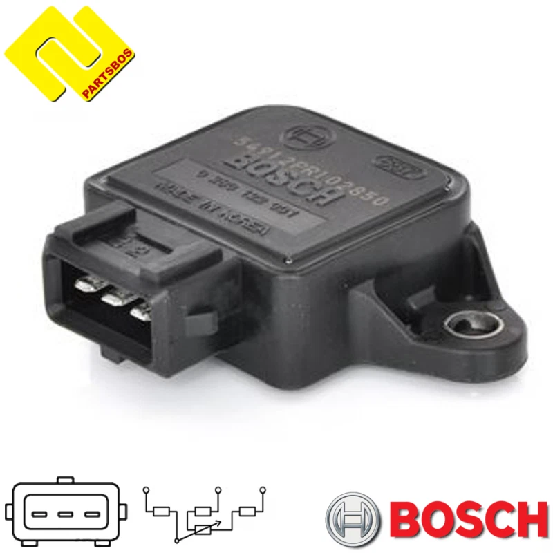 SENSOR DE POSICIÓN DEL ACELERADOR BOSCH 0280122001, para FIAT, PSA, RENAULT, IVECO, PORSCHE Foto 1 de 4