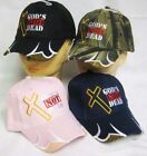 God's Not Dead Christian Cross Pink Embroidered Cap Hat CAP842A TOPW