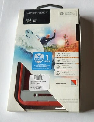 NUEVO Estuche Impermeable Rojo Gris Lifeproof Fre Series para Google Pixel 2 en Minorista P Foto 1 de 4