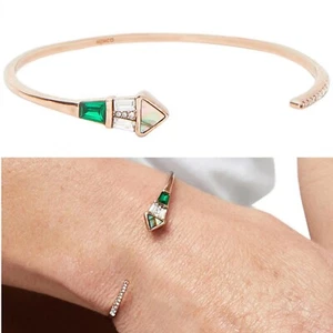 💜💜💜 Mimco $79 New Rose Gold Aphodius Cuff Wrist Bracelet + Dust Bag - Picture 1 of 10