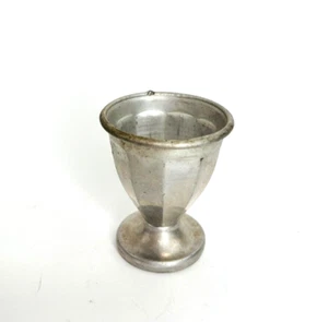 Barware Shot Glass Metal 1960's 2 Tall and 1 1/4" Diameter Mid Century Modern - Picture 1 of 7