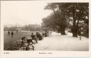READ PHOTO POSTCARD OF DULWICH PARK, (NEAR BRIXTON, LONDON), SURREY, KINGSWAY - Picture 1 of 2