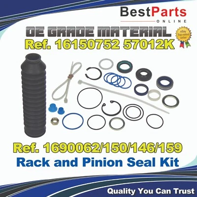 Kit de sellado de cremallera y piñón para Volkswagen Gol Saveiro Parati 57012K Foto 1 de 4