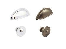 CHOICE OF CUP PULL HANDLE OR CABINET KNOB KITCHEN DOOR DRAWER