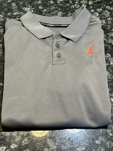 Jordan Dri-Fit Boys XL Gray Polo  - Picture 1 of 8