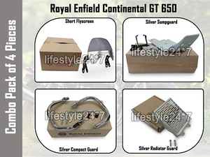 4 PCS ACCESSORIES COMBO PACK CP-12 Genuine Royal Enfield GT Continental 650 - Imagen 1 de 8