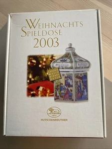 Hutschenreuther Weihnachts Spieldose SPIELUHR Weihnachten 2003 Rarität OVP - Bild 1 von 6