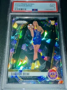 PSA 9 COMO NUEVO 2024 Panini Ice Prizm WNBA #143 Cameron Brink Sparks RC Rookie - Raro - Imagen 1 de 3