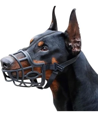 Bozal de canasta transpirable para perros pequeños medianos grandes y X-grandes... Foto 1 de 4