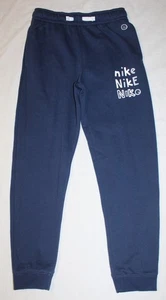 New boys NIKE blue sweatpants pants Size large - Picture 1 of 3